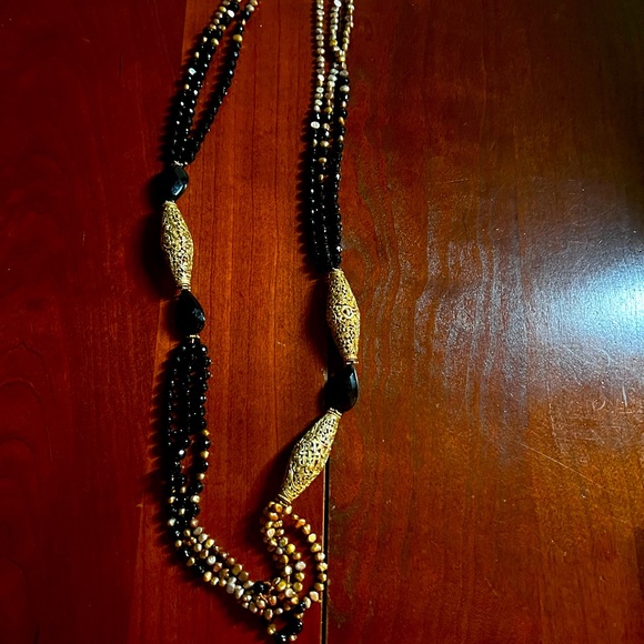 Beautiful designer multi media necklace. Gently used - Picture 1 of 6